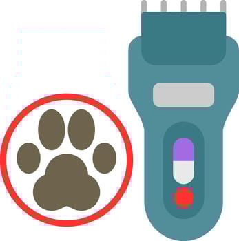 Hair Clipper Flat Icon vector