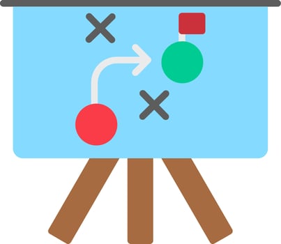 Strategy Flat Icon vector