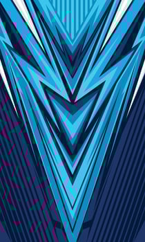 Modern blue wallpaper abstract geometric shapes for sublimation jersey vector