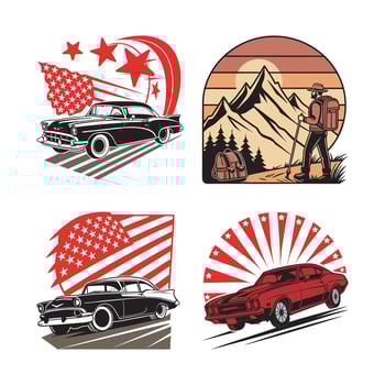 Retro Vintage T-Shirt Designs. bundle Timeless Graphics for Unique Apparel. creative retro-themed T-shirt graphics. vector