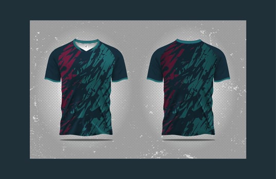 Dynamic Sports Jersey Template Football, Cycling, and Gaming Shirt Design vector