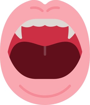 Mouth Flat Icon vector