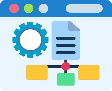 Data Modeling Flat Icon vector