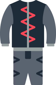 Race Suit Flat Icon vector