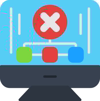 No Connection Flat Icon vector