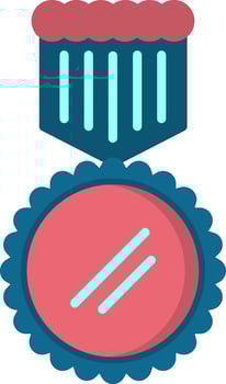 Medal Flat Icon vector