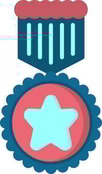 Medal Flat Icon vector
