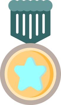 Medal Flat Icon vector