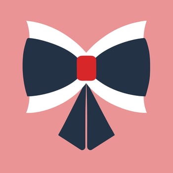 Bow icon Silhouette, Bow Silhouette illustration vector