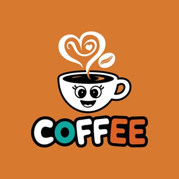 Playful Coffee Mug Cute Design vector