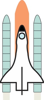 Rocket icon design vector