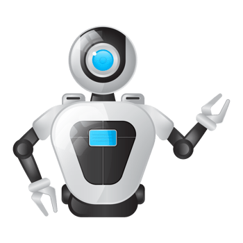 android robot assistant, illustration png
