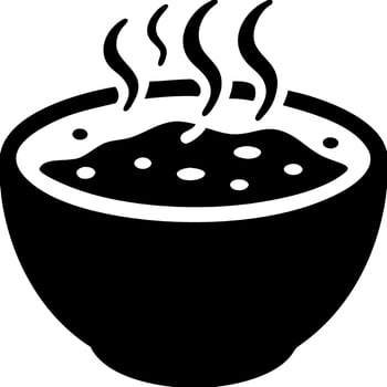 Steaming Hot Soup Bowl for Culinary and Restaurant Design vector