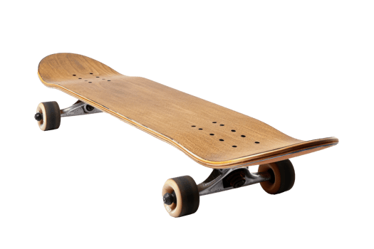 Skateboard isolated on transparent background png
