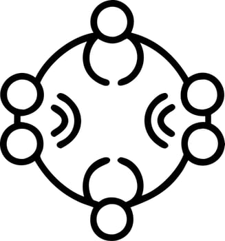 Close up of family members holographic signatures forming a circle vector