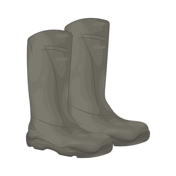 Illustration of Safety Boots vector