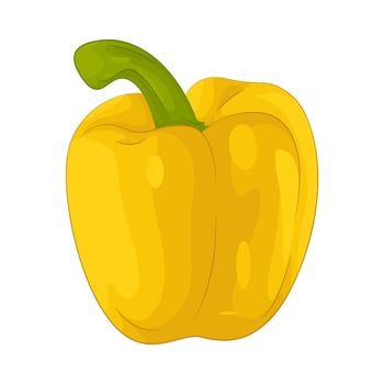 Illustration of yellow Bell Pepper vector
