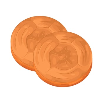 Illustration of Sliced Carrot vector