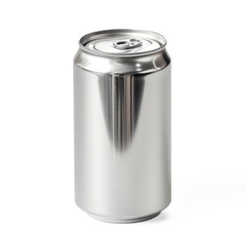 soda can in aluminium isolate on transparent background png