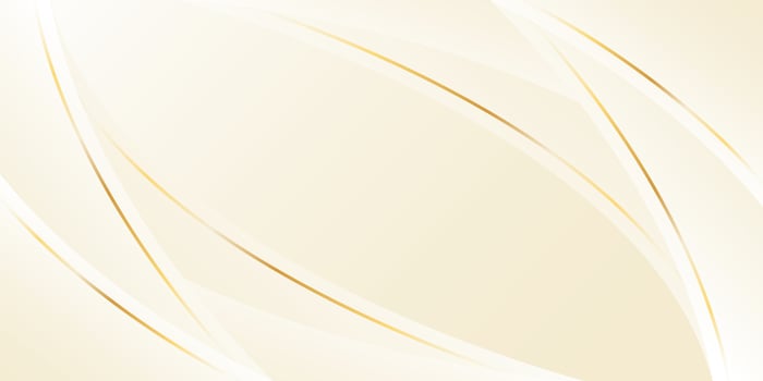 Abstract beige luxury background with curved lines and gold accents. Elegant, modern wallpaper designs. vector