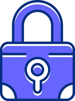Lock Filled Slip Style Icon vector