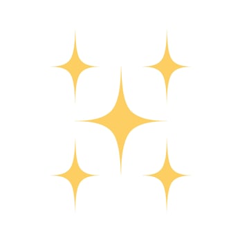 Twinkle star icon on white background. vector