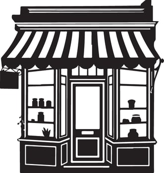 Rustic Vintage Store Outline vector