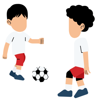 Boys playing soccer png