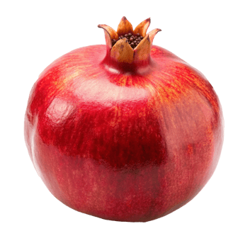 red pomegranate isolated png