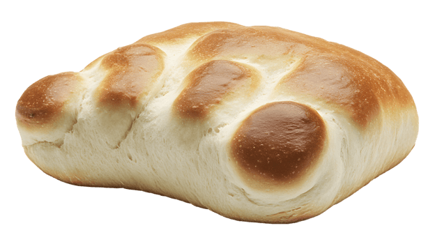 Baked Loaf of Bread with Irregular Shape png