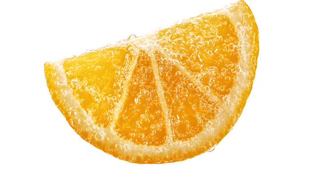 Carbonated Liquid-Submerged Lemon Wedge png