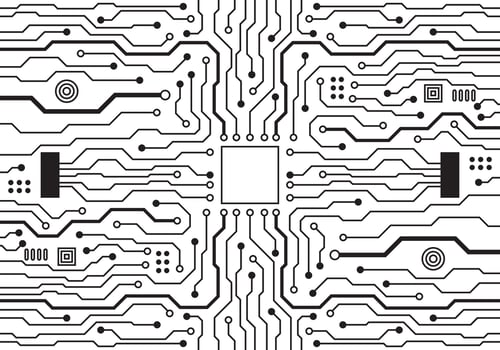 Electronic circuit. Technology background, futuristic board pattern, electronic motherboard. Technology Background. vector