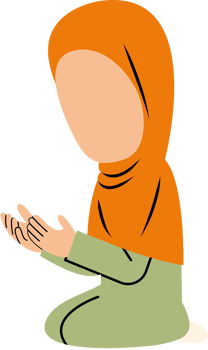Muslim Girl Praying png