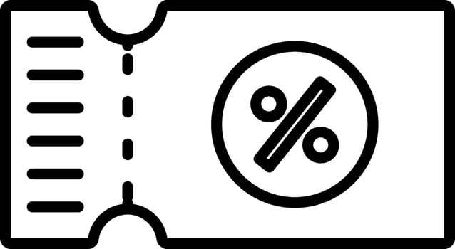 Voucher Icon Design Symbol vector