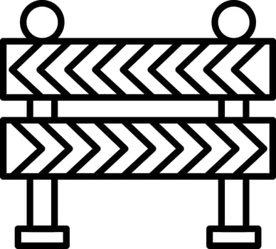 Road Barrier Icon Design Symbol vector