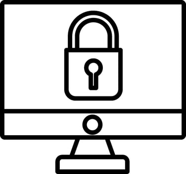 Monitor Icon Design Symbol vector