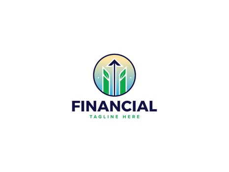 Innovative Financial Solutions Logo Set, Modern Business Icons vector