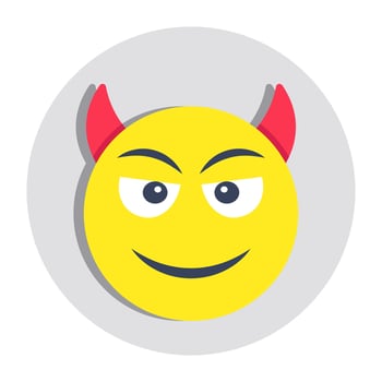 Premium download icon of evil Face vector