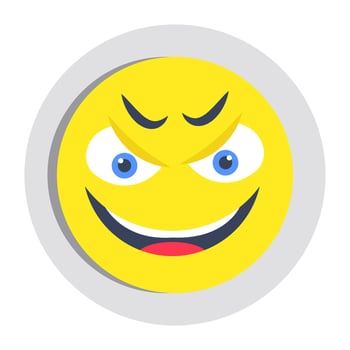 A beautiful design icon of happy face vector