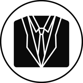 Business Coat Illustration Icon vector