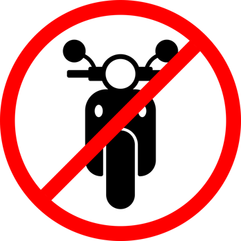 no motorcycle sign in red circle or no crossing motorcycles png
