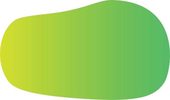 Green and Yellow Blob Gradient Shape vector