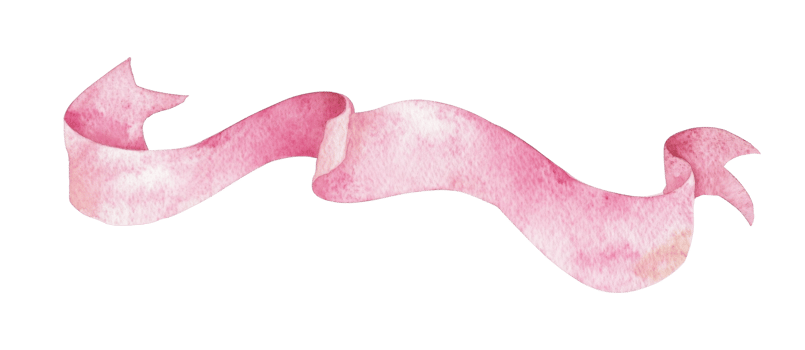 Pink watercolor Vintage ribbon banner isolated on transparent background, ideal for adding a touch of elegance to designs, invitations, and creative projects png