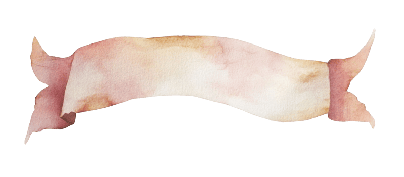 Pink watercolor ribbon banner isolated on transparent background, ideal for adding a touch of elegance to designs, invitations, and creative projects png