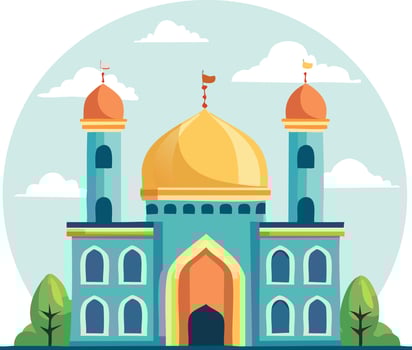 Mosque Illustration Icon vector