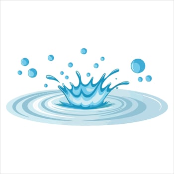 Water splash illustration vector