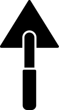 Triangular Shovel Icon Design Symbol vector