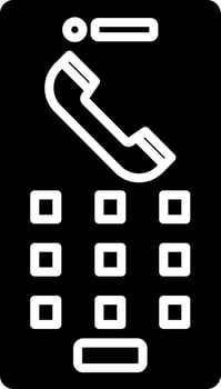 Keypad Icon Design Symbol vector