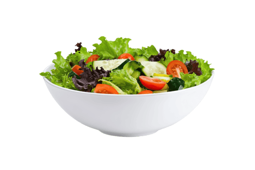 A vibrant salad bowl filled with fresh greens, cherry tomatoes, and cucumbers, showcasing a colorful and healthy mix of ingredients. png