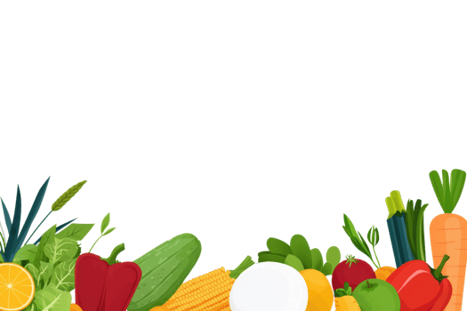A vibrant assortment of fresh vegetables and fruits arranged artistically, showcasing a variety of colors and shapes. png